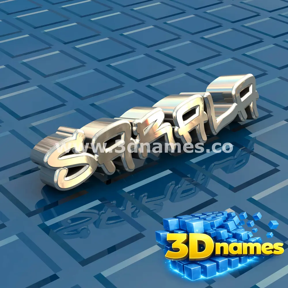 sarala in Blue Bling style - 3D name wallpaper
