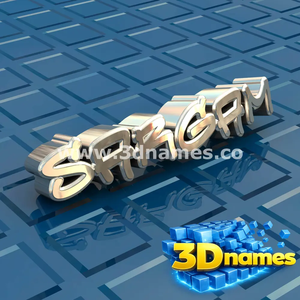 sargam in Blue Bling style - 3D name wallpaper