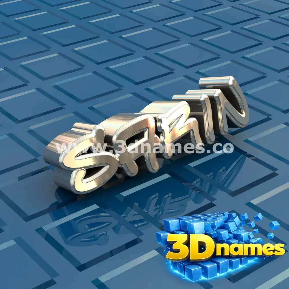 sarin in Blue Bling style - 3D name wallpaper