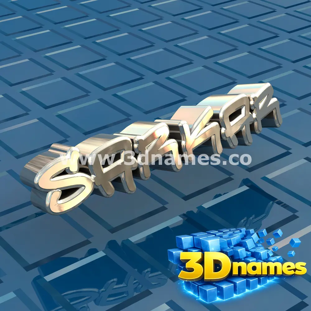 sarkar in Blue Bling style - 3D name wallpaper
