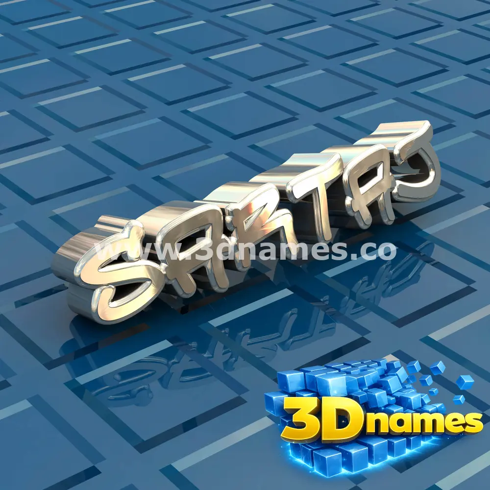 sartaj in Blue Bling style - 3D name wallpaper