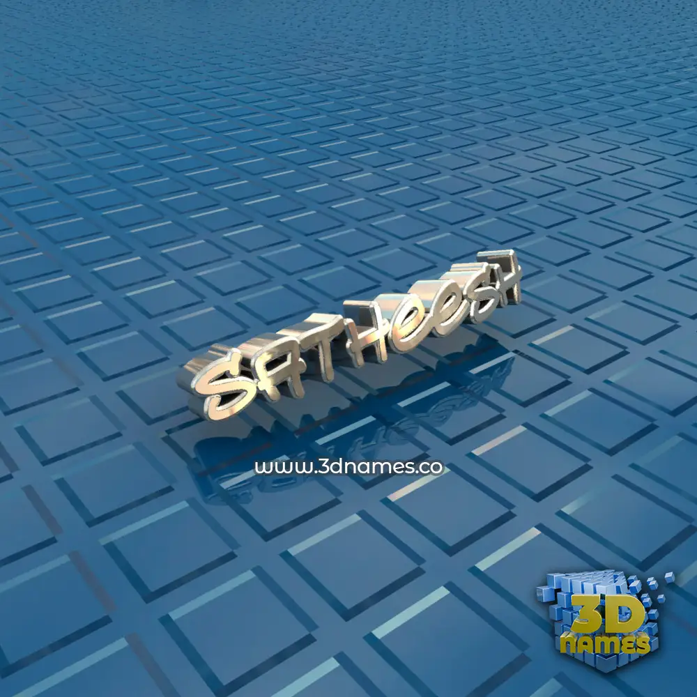 satheesh in Blue Bling style - 3D name wallpaper