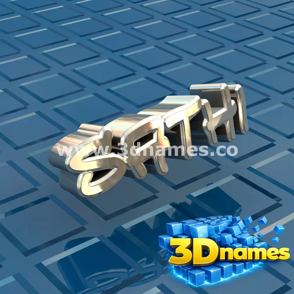 sathi in Blue Bling style - 3D name wallpaper
