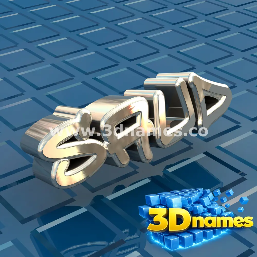 saud in Blue Bling style - 3D name wallpaper