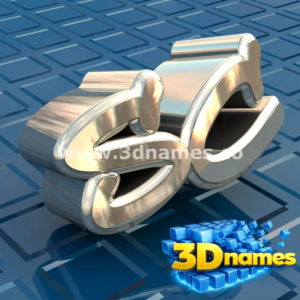 sc in Blue Bling style - 3D name wallpaper