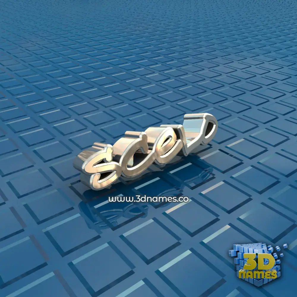 scelo in Blue Bling style - 3D name wallpaper