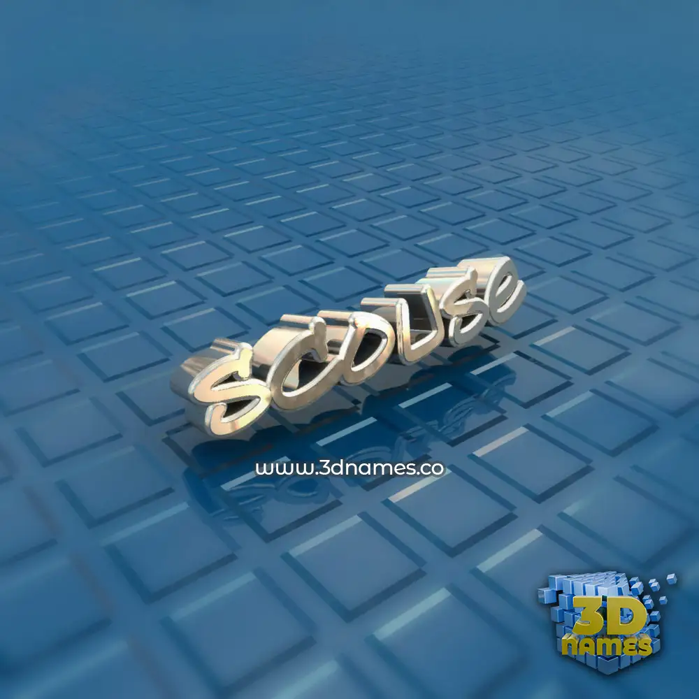 scouse in Blue Bling style - 3D name wallpaper