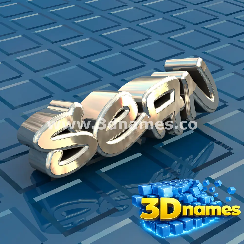 sean in Blue Bling style - 3D name wallpaper