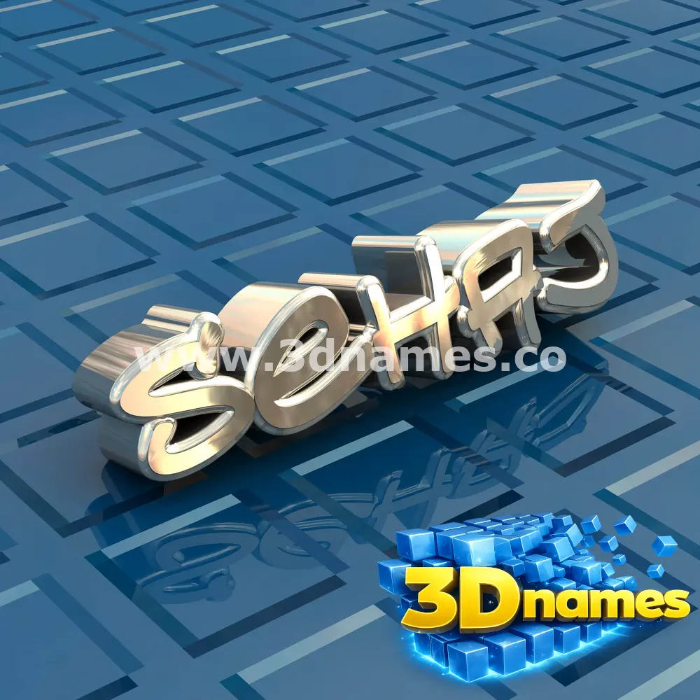 sehaj in Blue Bling style - 3D name wallpaper