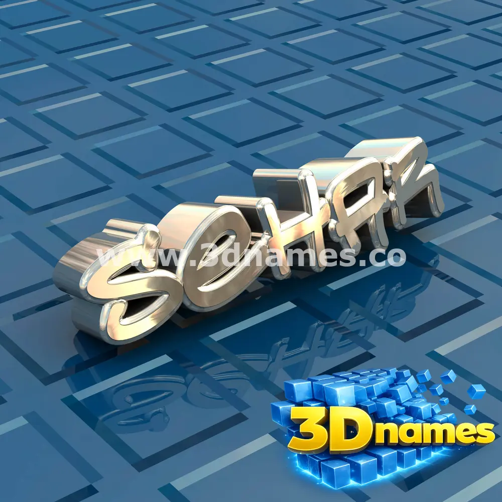 sehar in Blue Bling style - 3D name wallpaper