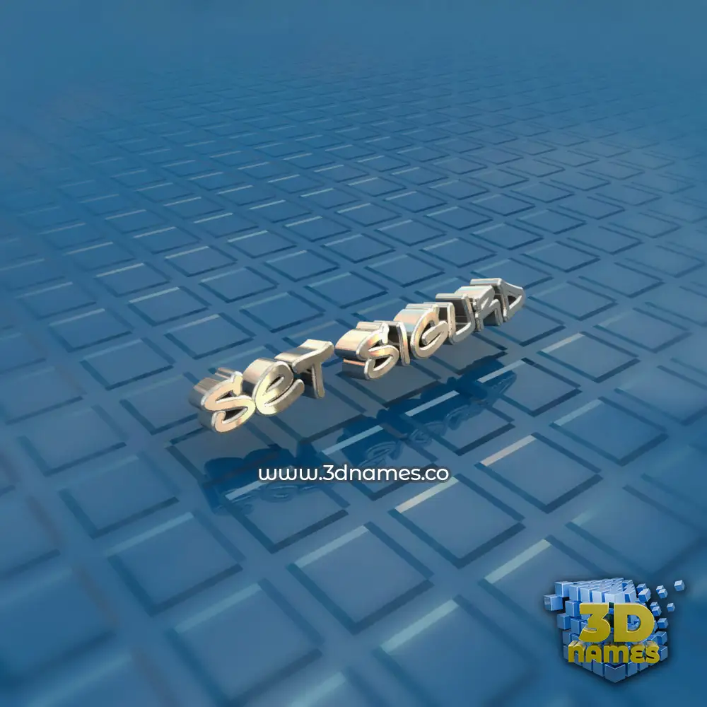 set sigurd in Blue Bling style - 3D name wallpaper