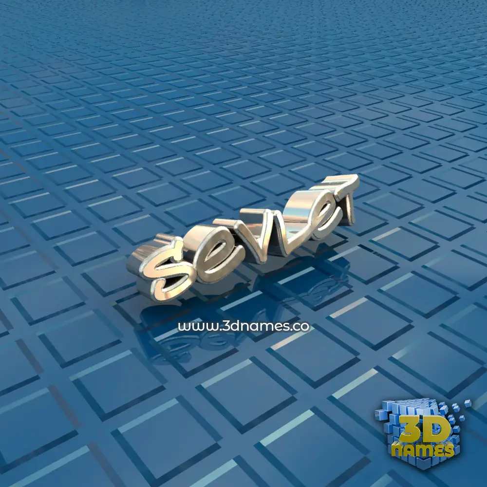 sevlet in Blue Bling style - 3D name wallpaper