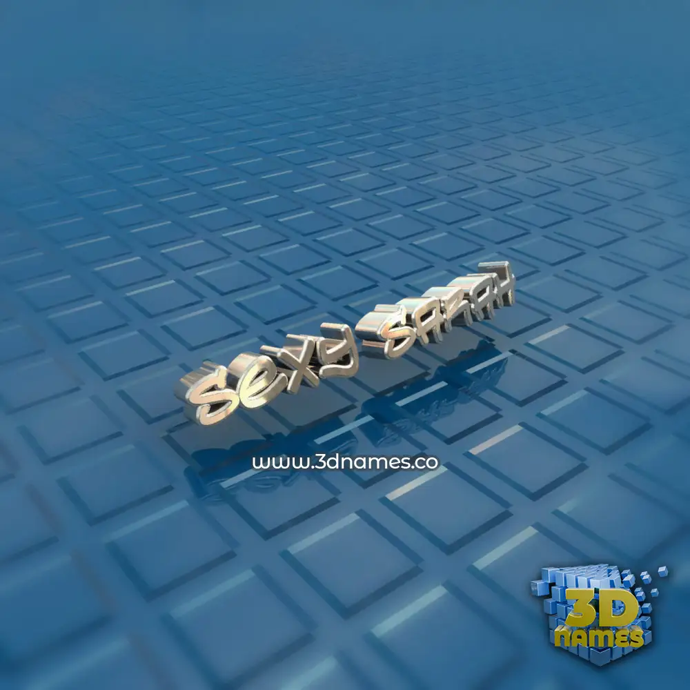 sexy sarah in Blue Bling style - 3D name wallpaper
