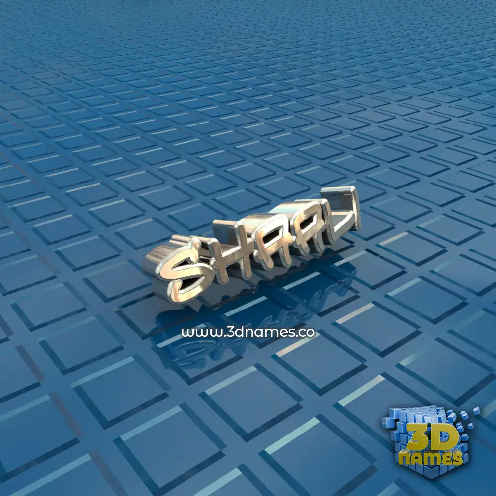 shaali in Blue Bling style - 3D name wallpaper