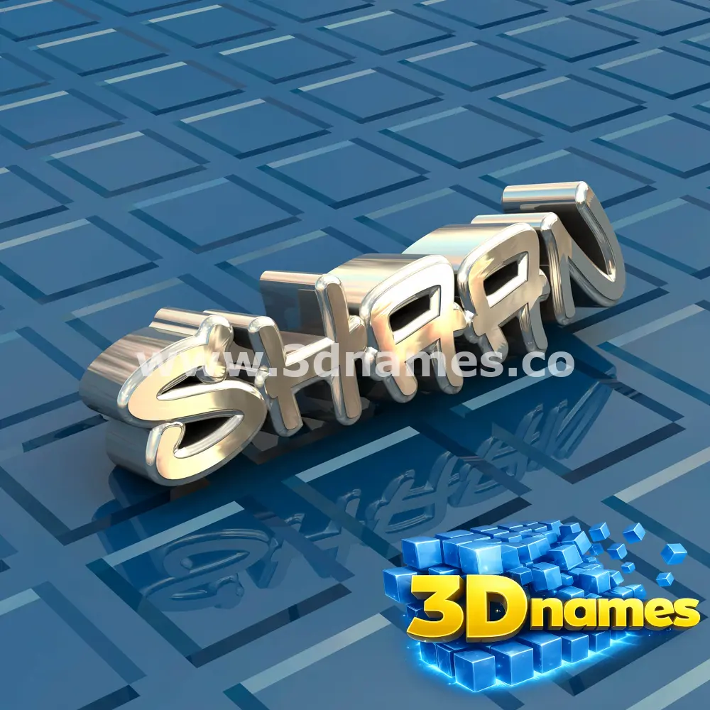 shaan in Blue Bling style - 3D name wallpaper