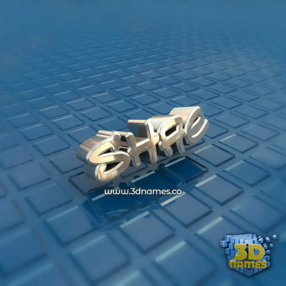 shae in Blue Bling style - 3D name wallpaper