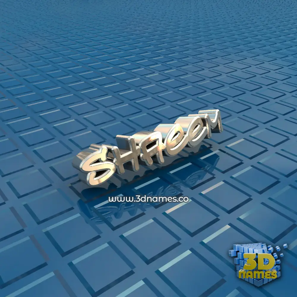 shaeem in Blue Bling style - 3D name wallpaper