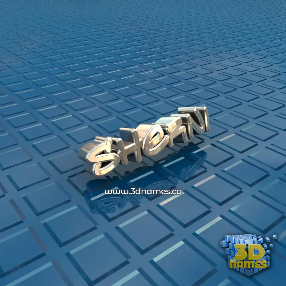 sherni in Blue Bling style - 3D name wallpaper