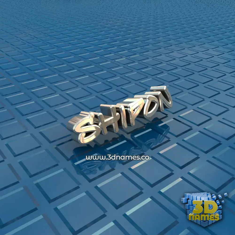 shipon in Blue Bling style - 3D name wallpaper