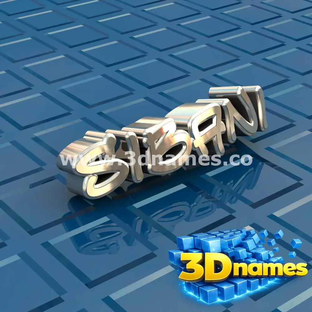 sibani in Blue Bling style - 3D name wallpaper
