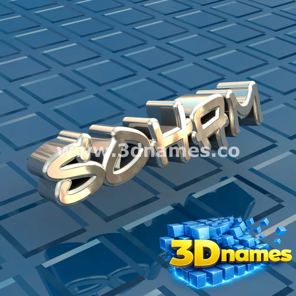 soham in Blue Bling style - 3D name wallpaper