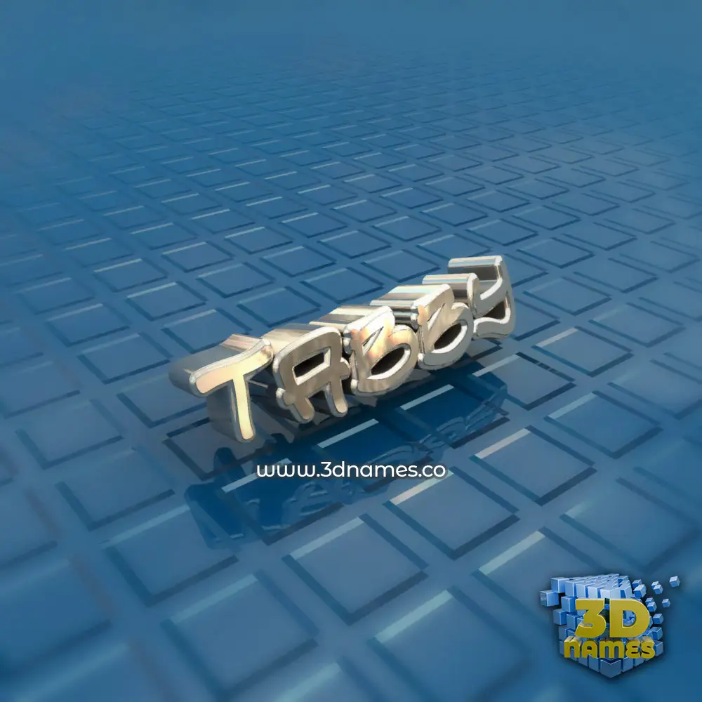 tabby in Blue Bling style - 3D name wallpaper