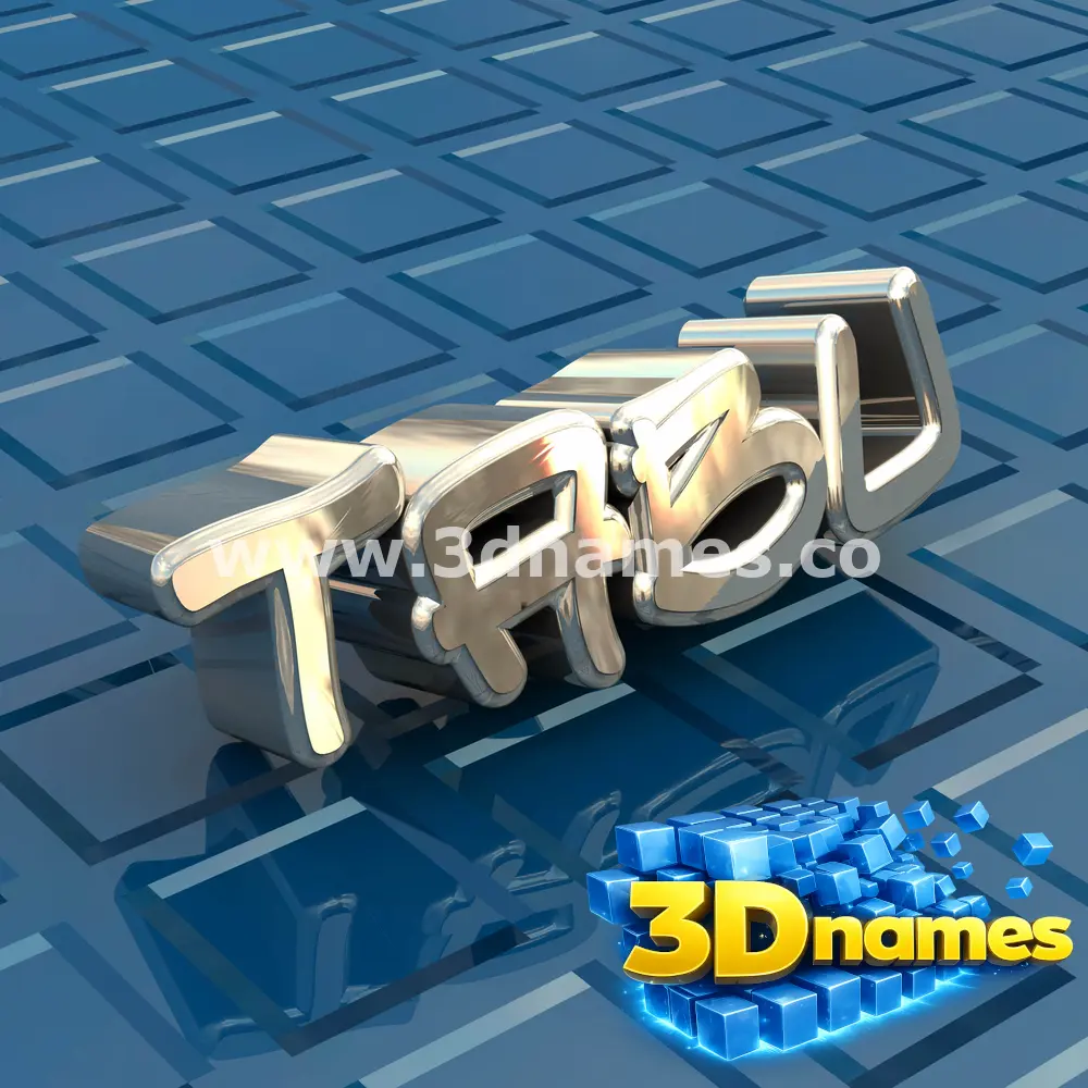 tabu in Blue Bling style - 3D name wallpaper