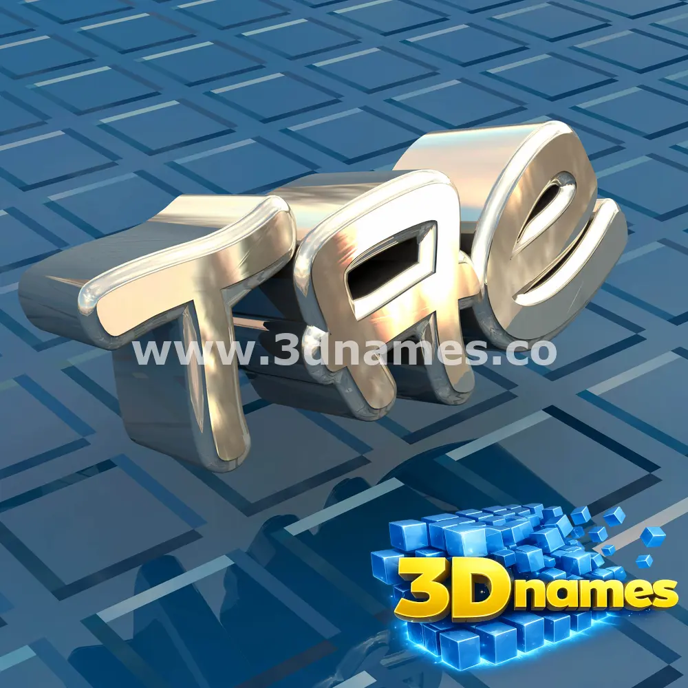 tae in Blue Bling style - 3D name wallpaper