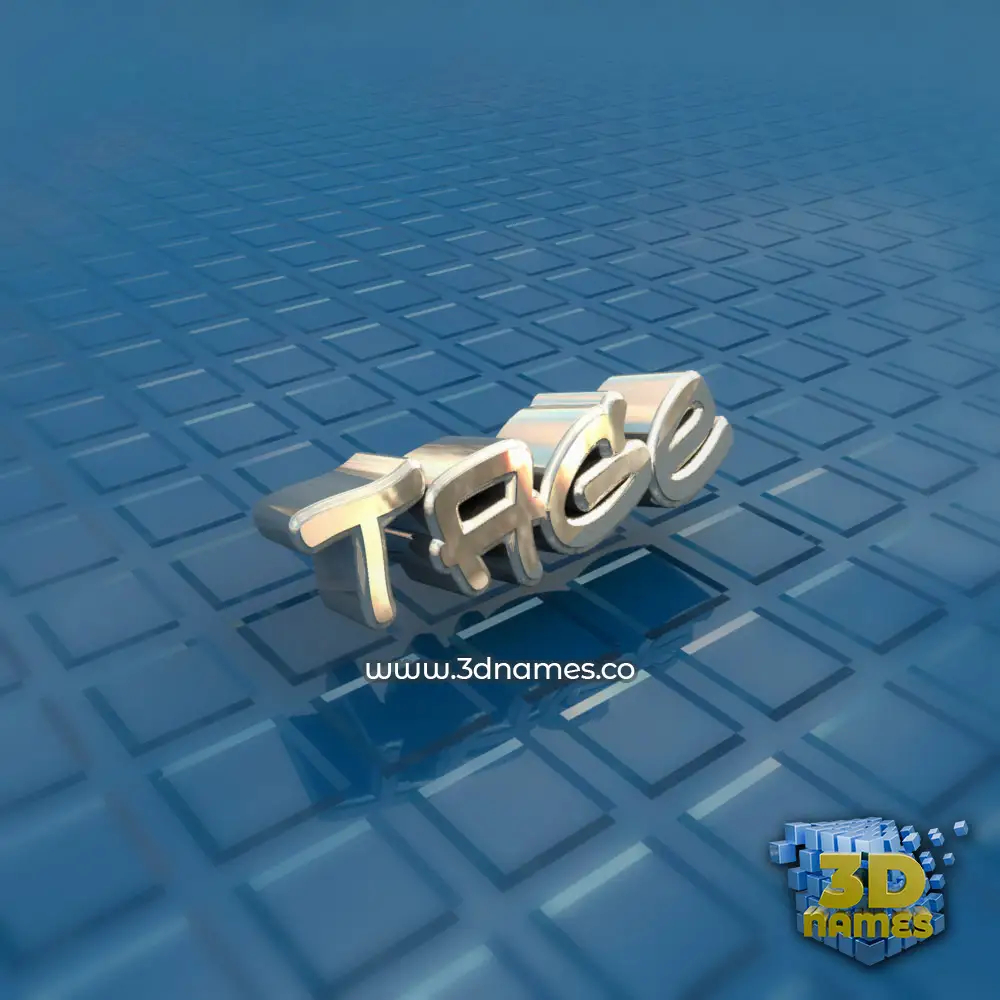 tage in Blue Bling style - 3D name wallpaper