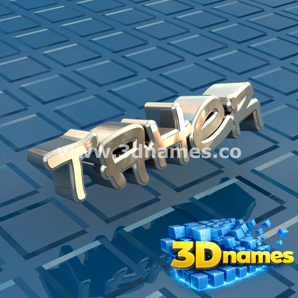 taher in Blue Bling style - 3D name wallpaper