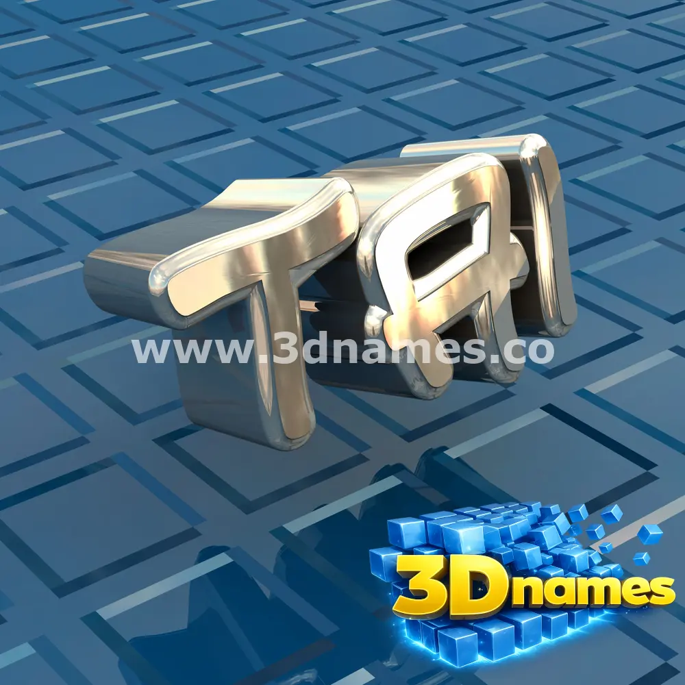 tai in Blue Bling style - 3D name wallpaper