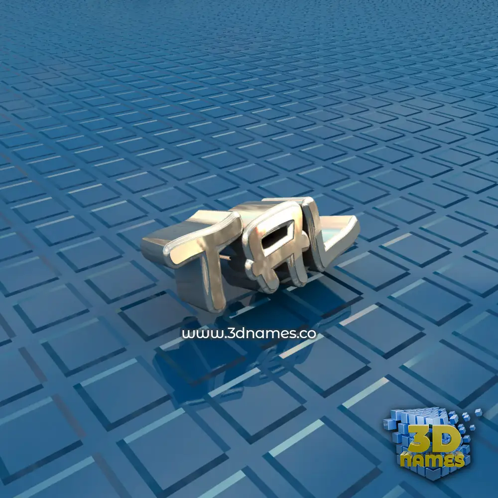 tal in Blue Bling style - 3D name wallpaper