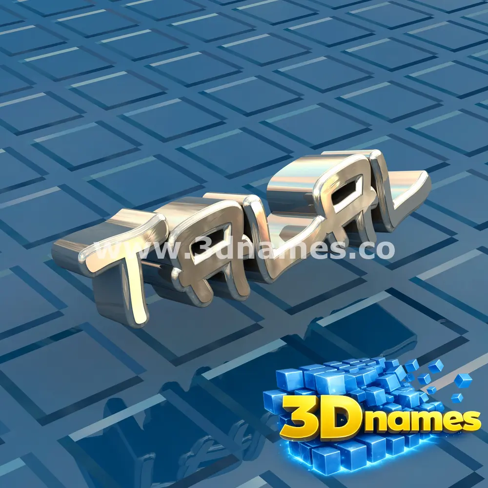 talal in Blue Bling style - 3D name wallpaper