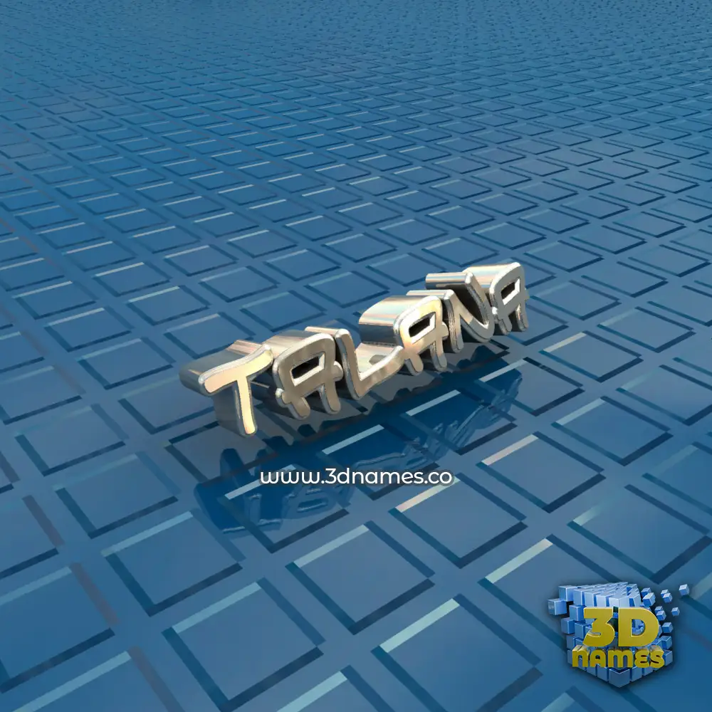 talana in Blue Bling style - 3D name wallpaper