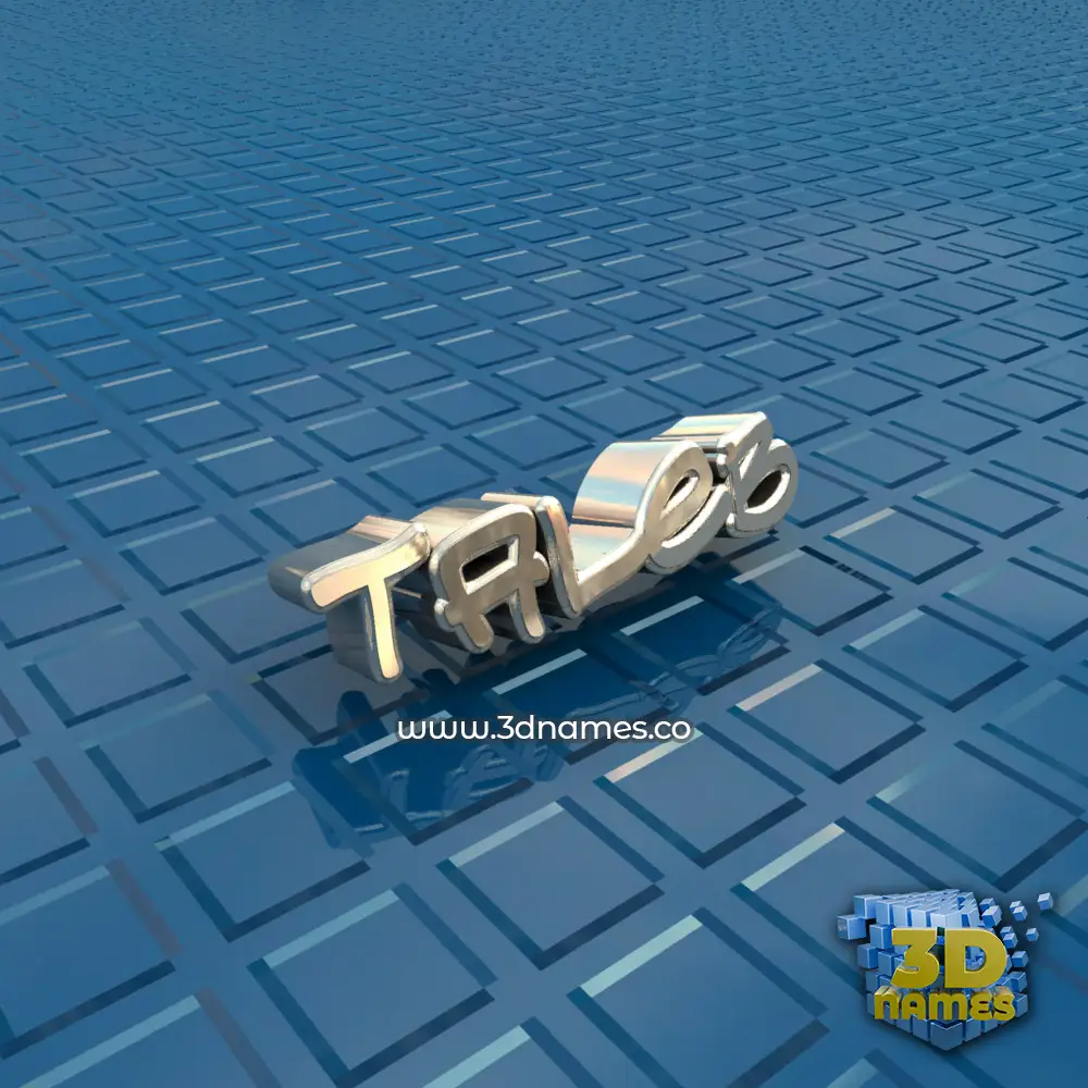 taleb in Blue Bling style - 3D name wallpaper