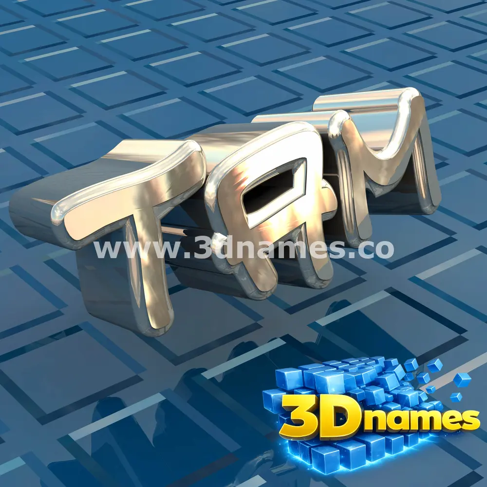 tam in Blue Bling style - 3D name wallpaper