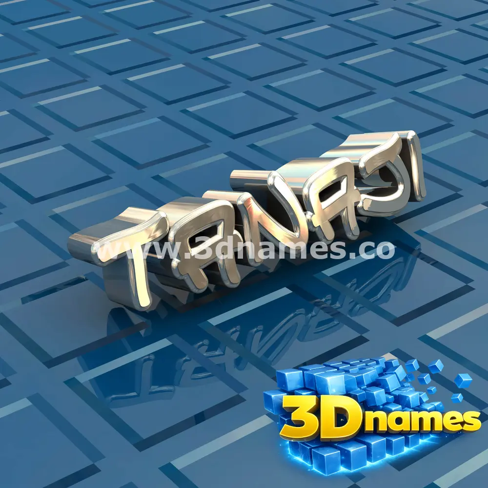 tanaji in Blue Bling style - 3D name wallpaper