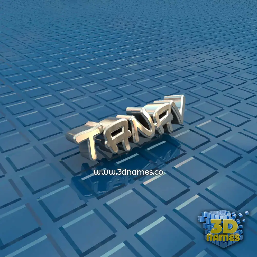 tanav in Blue Bling style - 3D name wallpaper
