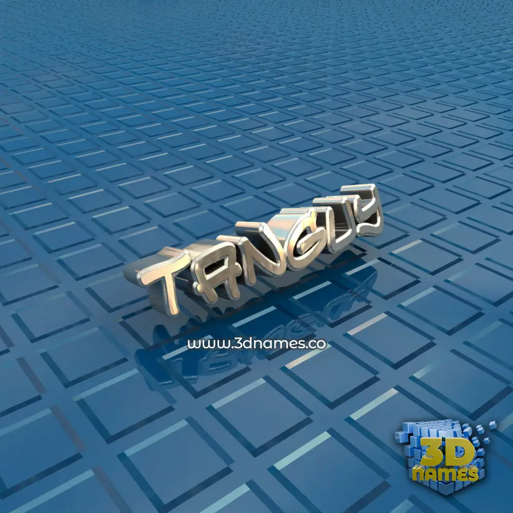 tanguy in Blue Bling style - 3D name wallpaper