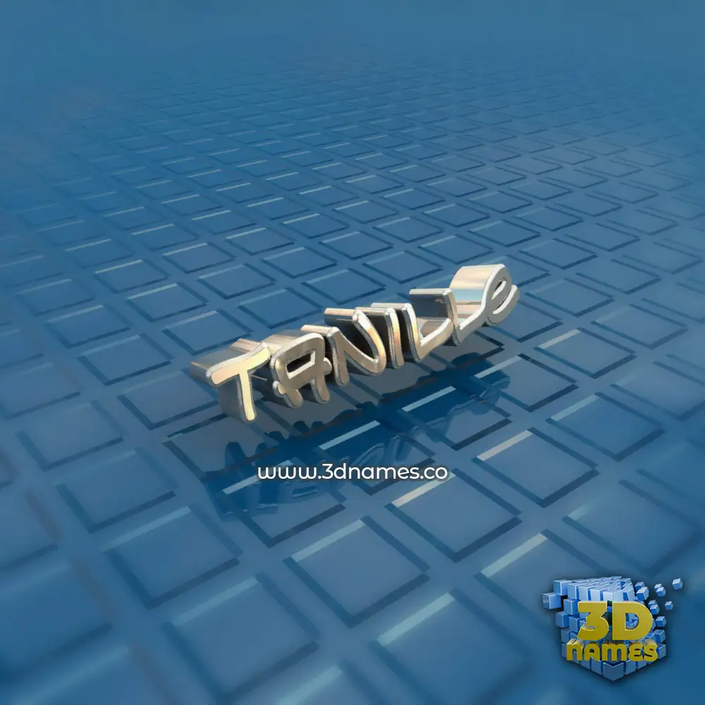 tanille in Blue Bling style - 3D name wallpaper