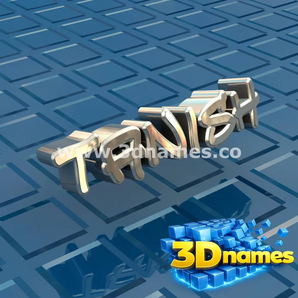 tanish in Blue Bling style - 3D name wallpaper
