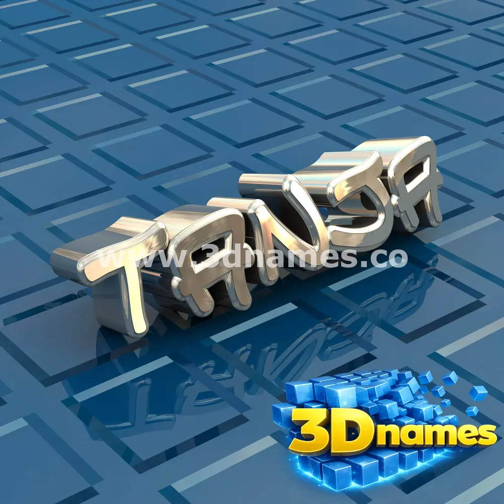 tanja in Blue Bling style - 3D name wallpaper