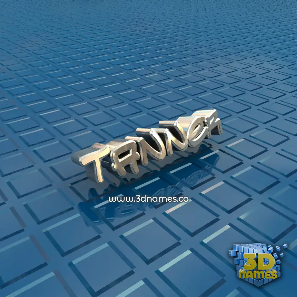 tanner in Blue Bling style - 3D name wallpaper