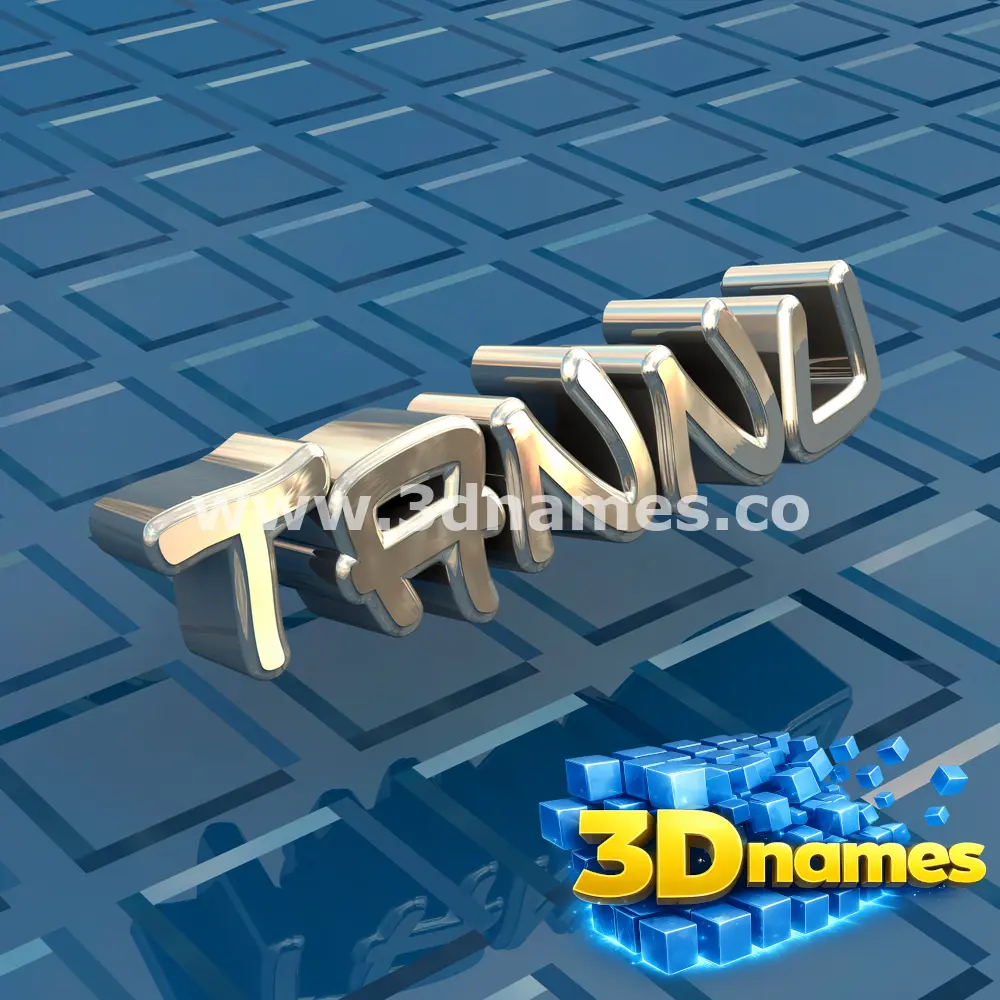 tannu in Blue Bling style - 3D name wallpaper