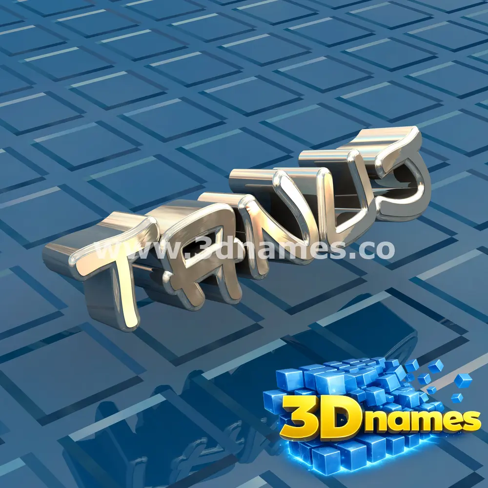 tanuj in Blue Bling style - 3D name wallpaper