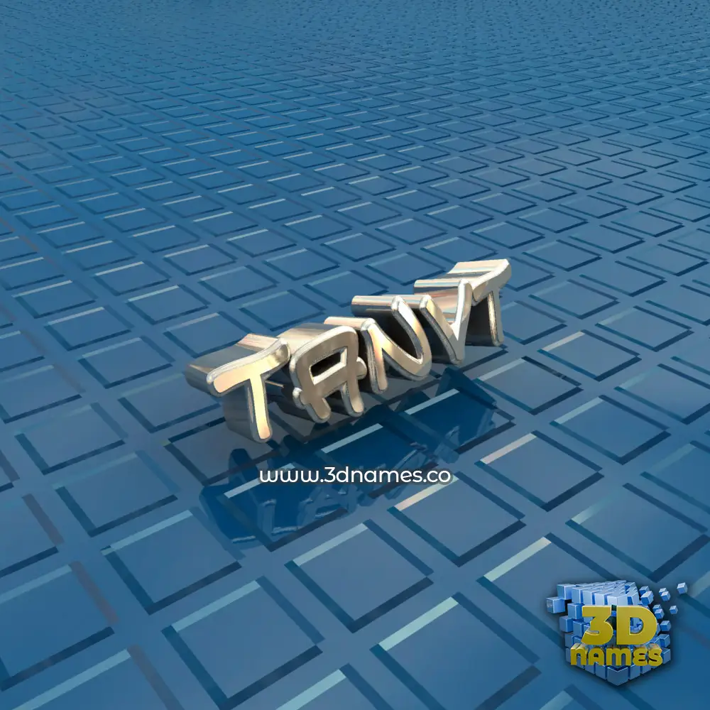 tanvt in Blue Bling style - 3D name wallpaper