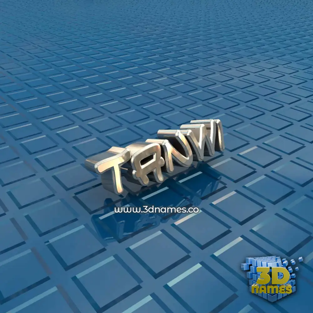 tanwi in Blue Bling style - 3D name wallpaper