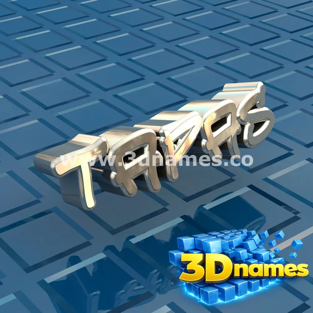 tapas in Blue Bling style - 3D name wallpaper