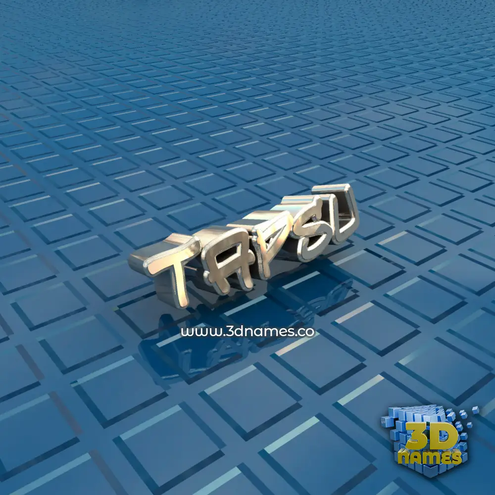 tapsu in Blue Bling style - 3D name wallpaper