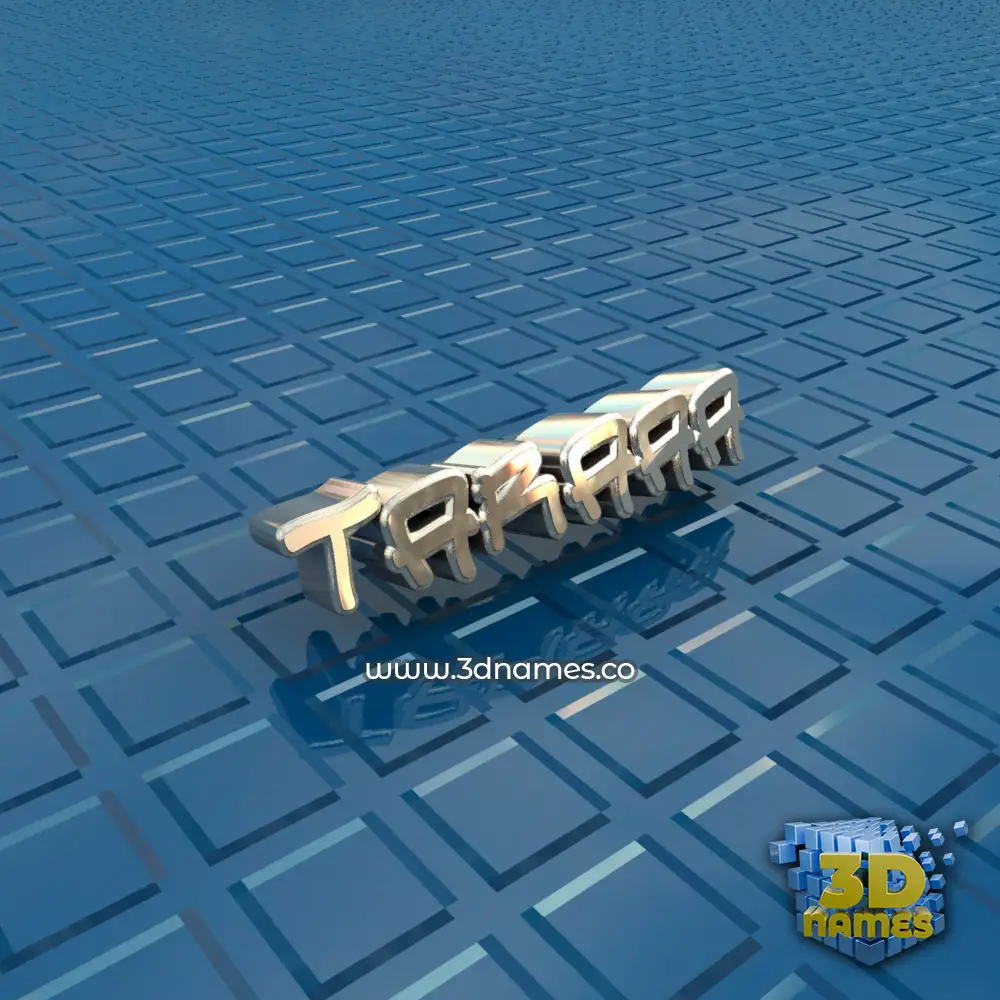 taraaa in Blue Bling style - 3D name wallpaper
